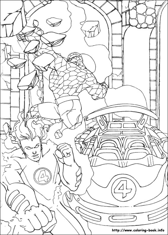 Fantastic Four coloring picture